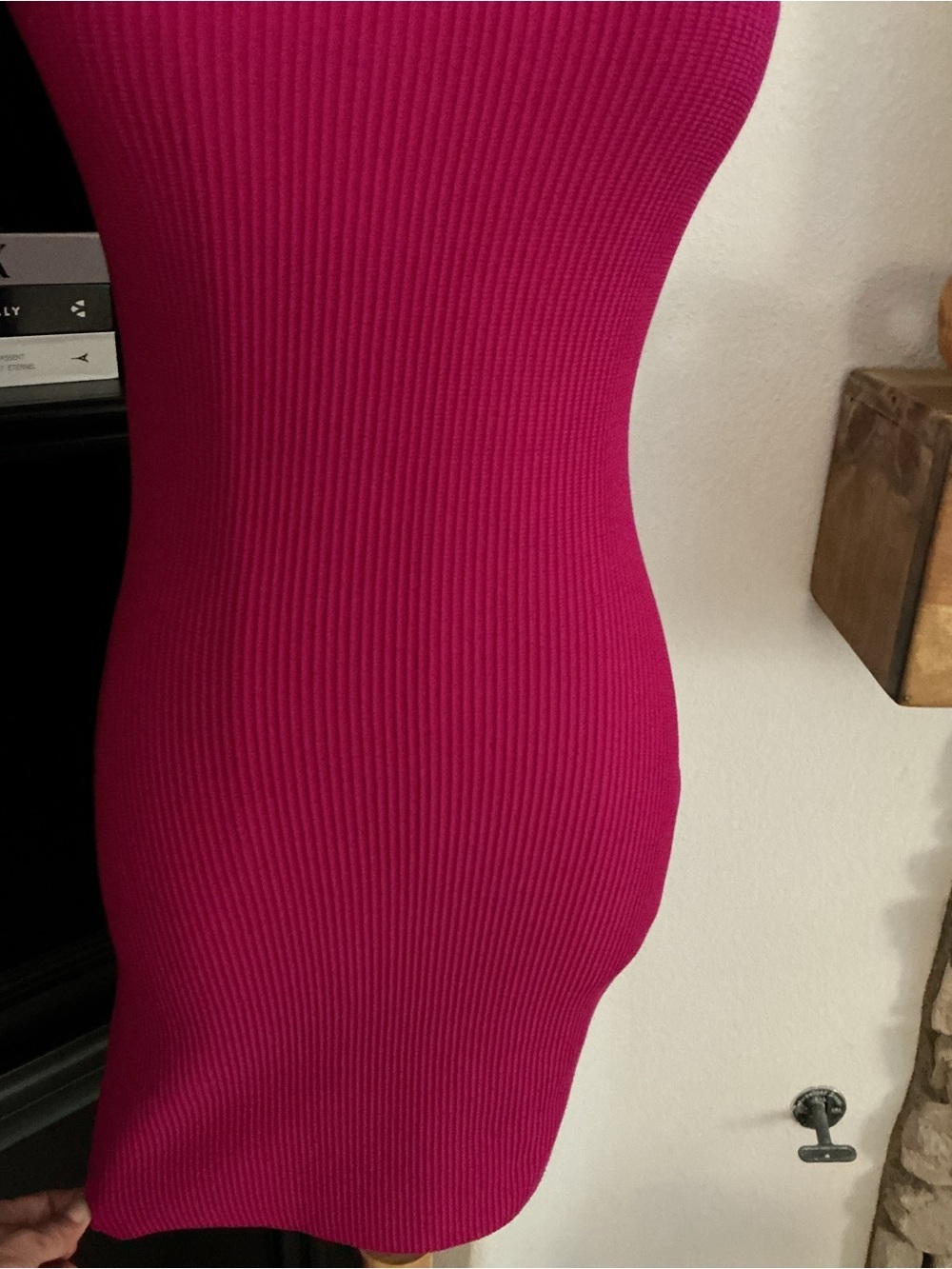Babaton Raspberry Ribbed Mini Dress - Picture 3 of 8